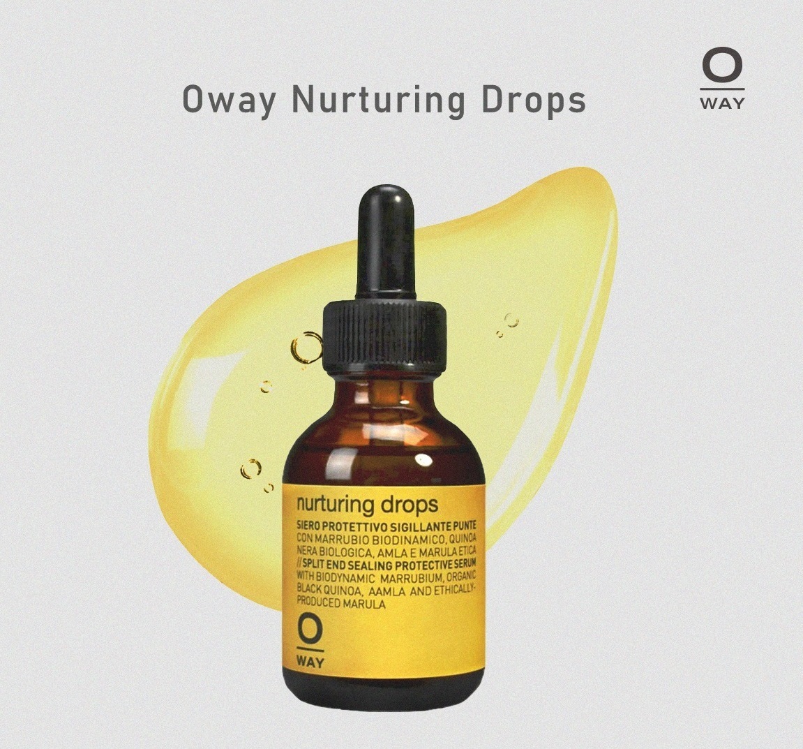 original_8043 Подхранващи капки за сухи и цъфтящи краища Oway Nurturing Drops 50 ml - Image 1