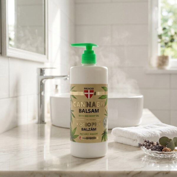 Балсам за тяло с конопено масло PALACIO Cannabis Body Balsam with Pump, 500 ml