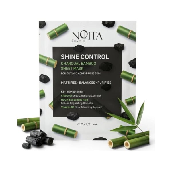 Бамбукова маска с въглен Noita Shine Control, 23 ml