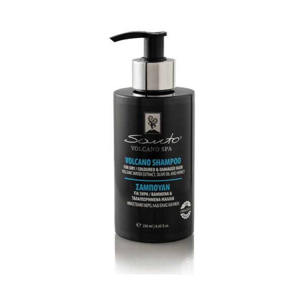 Безсулфатен шампоан за суха и боядисана коса с мед Santo Volcano Spa Shampoo 250 ml