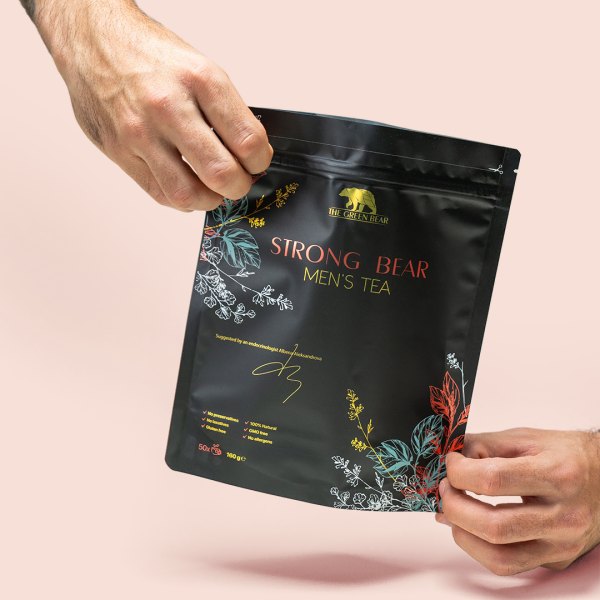 Билков чай за мъже The Green Bear Strong Bear – Men’s Energy Tea, 160 г
