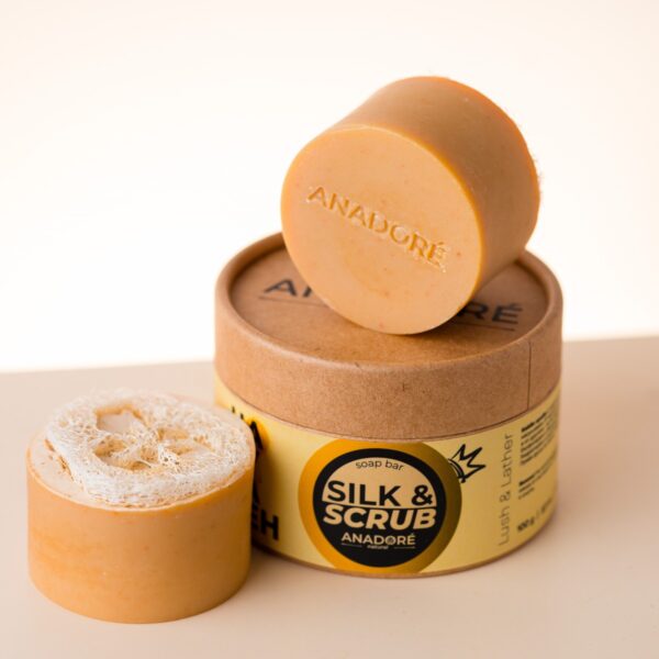 Ексфолиращ сапун с луфа ANADORÉ Natural Silk Scrub Loofa 100 g