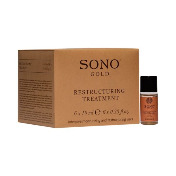 Филър ампули със злато Sono Gold Restructuring Treatment 6 x 10 ml