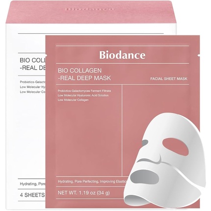 Хидрогелна маска Biodance Bio-Collagen Real Deep Mask, 4 бр.