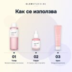 Комплект PDRN Pink Glow Medicube: тонер, серум и крем