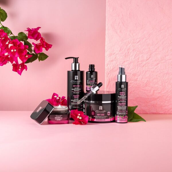 Комплект Santo Volcano Spa Bougainvillea Premium – 5 продукта за лице, тяло и коса