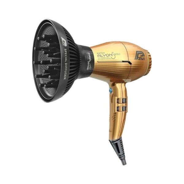 Комплект сешоар Parlux Alyon Gold Edition 2250W с дифузер Magic Sense, златен