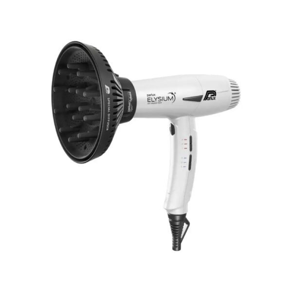 Комплект сешоар Parlux Elysium 2300W с дифузер Magic Compact, бял мат