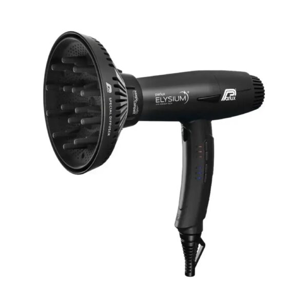 Комплект сешоар Parlux Elysium 2300W с дифузер Magic Compact, черен