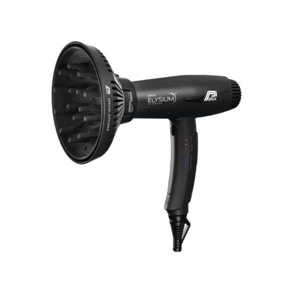Комплект сешоар Parlux Elysium 2300W с дифузер Magic Compact, черен