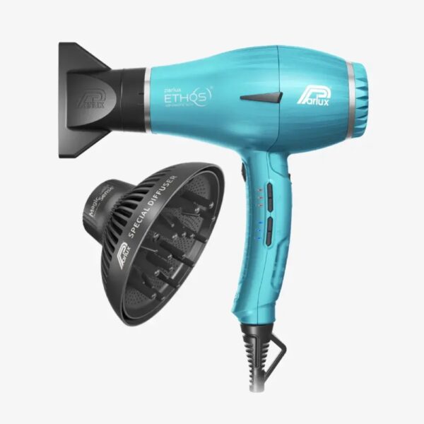 Комплект сешоар Parlux Ethos 2300W с дифузер Magic Sense, галактично синьо