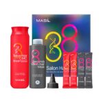 Комплект за коса Masil 8 Seconds Salon Hair: шампоан CMC 300 ml + маска 200 ml + мини размери