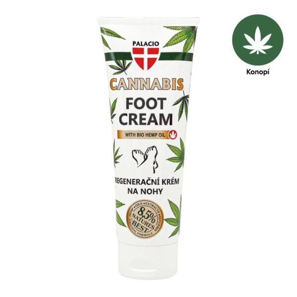 Крем за крака с конопено масло PALACIO Cannabis Foot Cream Tube, 125 ml