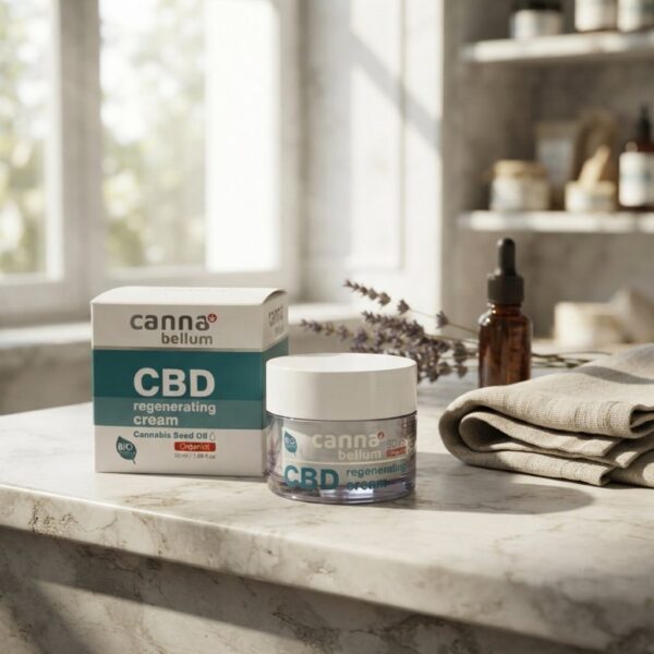 Крем за лице с CBD cannabellum CBD regenerating face cream, 50 ml