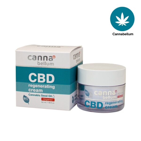 Крем за лице с CBD cannabellum CBD regenerating face cream, 50 ml