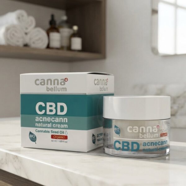 Крем за лице за проблемна кожа с CBD cannabellum CBD acnecann cream, 50 ml