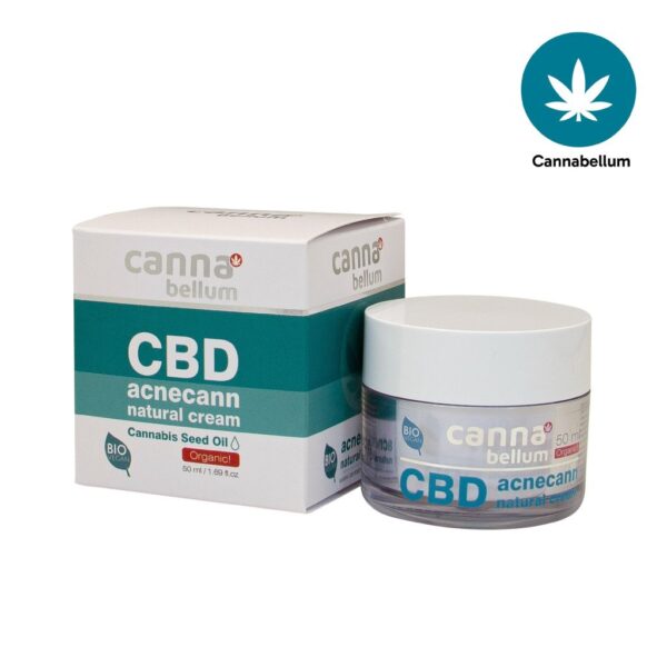 Крем за лице за проблемна кожа с CBD cannabellum CBD acnecann cream, 50 ml