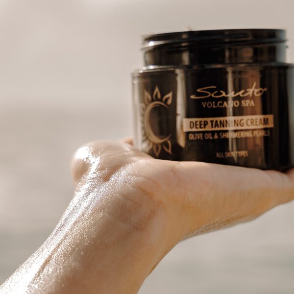 Крем за тен с блестящи перли Santo Volcano Spa Deep Tanning Cream 100 ml