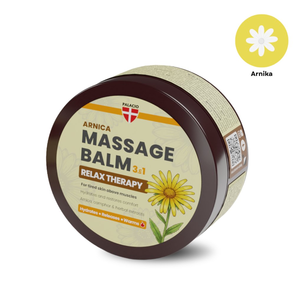 Масажен балсам с арника и камфор PALACIO Massage Balm Relax 3in1 Warming with Arnica & Camphor, 300 ml Масажен балсам с арника и камфор PALACIO Massage Balm Relax 3in1 Warming with Arnica & Camphor, 300 ml