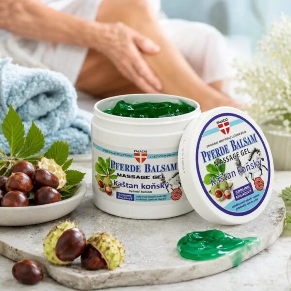 Масажен гел охлаждащ с конски кестен PALACIO Pferde Massage Gel Cooling, 600 ml