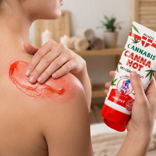 Масажен гел затоплящ с конопено масло PALACIO Cannabis CANNAHOT Massage Gel, 200 ml