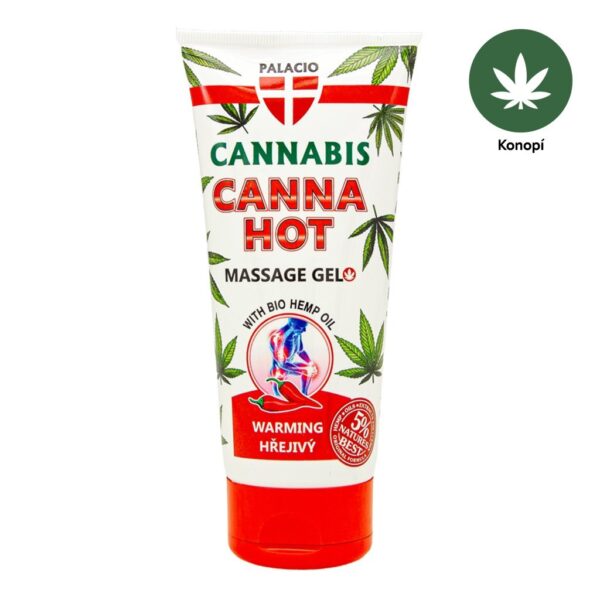 Масажен гел затоплящ с конопено масло PALACIO Cannabis CANNAHOT Massage Gel, 200 ml