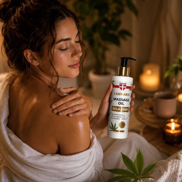 Масажно масло за тяло с конопено масло PALACIO Body Oil for Relaxing Massage with Hemp, 150 ml