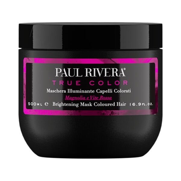 Маска за блясък на боядисана коса Paul Rivera True Color Brightening Mask 500 ml