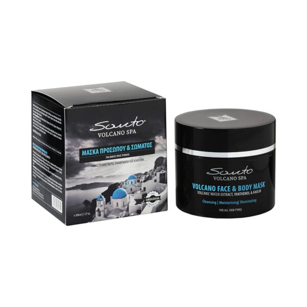 Маска за лице и тяло с каолин Santo Volcano Spa Face & Body Mask 200 ml