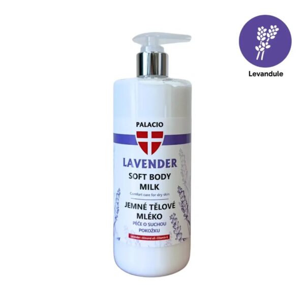 Мляко за тяло с лавандула PALACIO Body Milk with Lavender & Almond Oil, 500 ml
