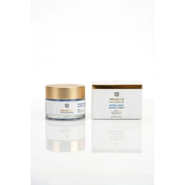 Нощен капсулен крем с ретинол Mirabellix, 50 ml