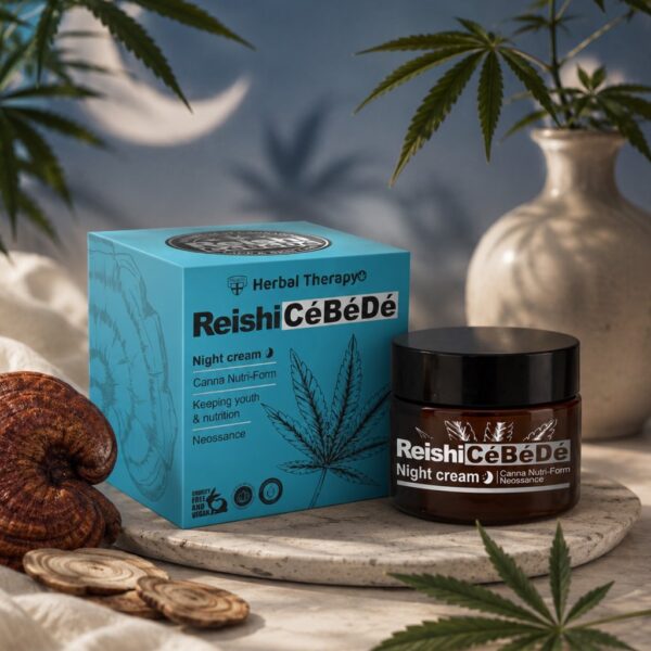 Нощен крем за лице с рейши и CBD PALACIO Reishi CéBéDé Lifting Facial Night Cream, 50 ml