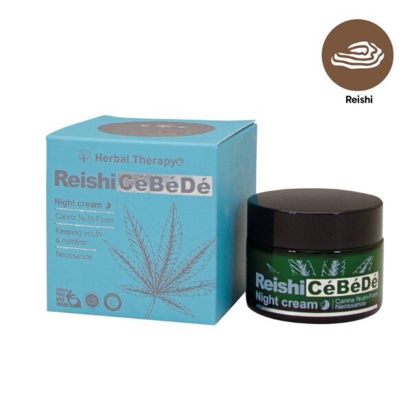 Нощен крем за лице с рейши и CBD PALACIO Reishi CéBéDé Lifting Facial Night Cream, 50 ml