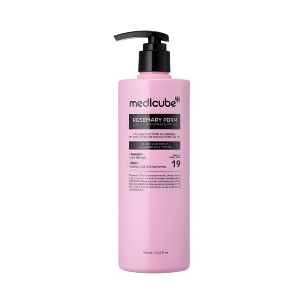 Охлаждащ шампоан за плътност с розмарин и PDRN Medicube Cooling Rosemary & PDRN Thickening Shampoo 400 ml