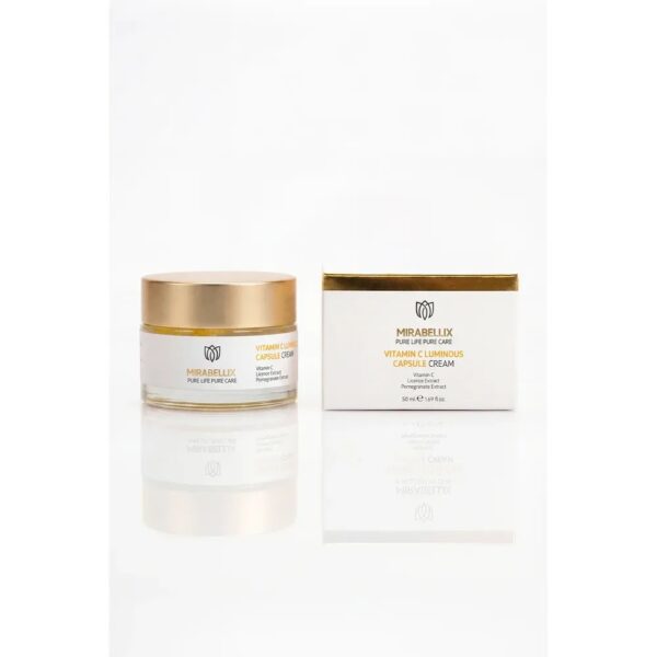 Озаряващ капсулен крем с витамин C Mirabellix, 50 ml