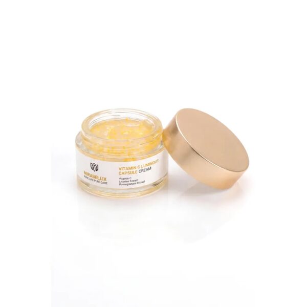 Озаряващ капсулен крем с витамин C Mirabellix, 50 ml