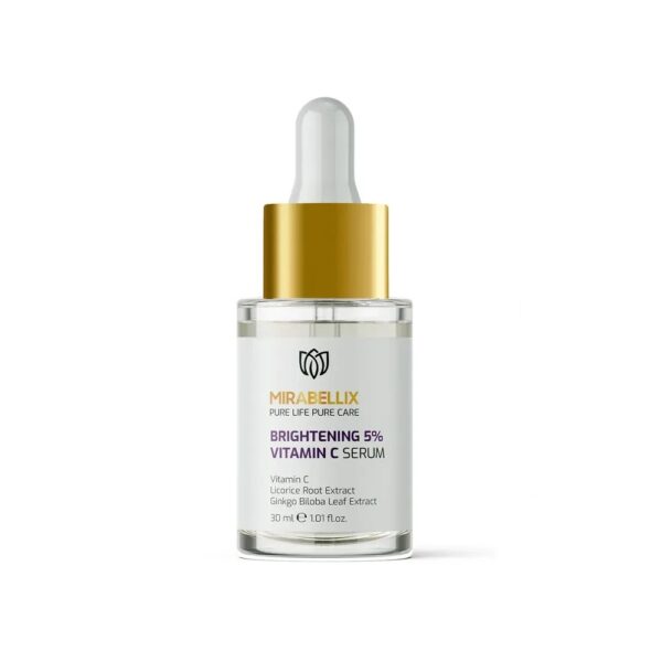 Озаряващ серум с 5% витамин C Mirabellix, 30 ml