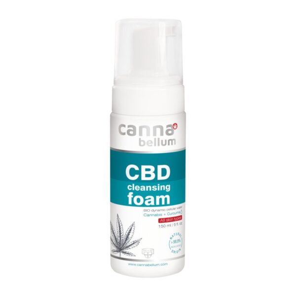 Почистваща пяна с CBD cannabellum CBD face cleansing foam, 150 ml