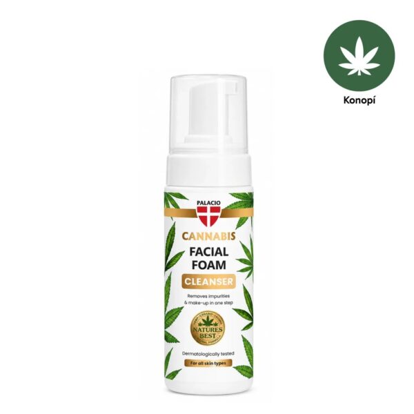 Почистваща пяна с конопено масло PALACIO Cannabis Cleansing Foam, 150 ml