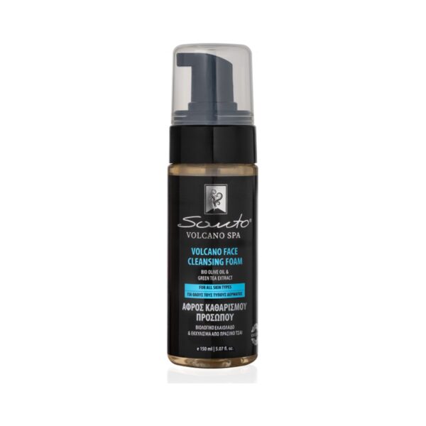 Почистваща пяна за лице със зехтин и невен Santo Volcano Spa Face Cleansing Foam 150 ml