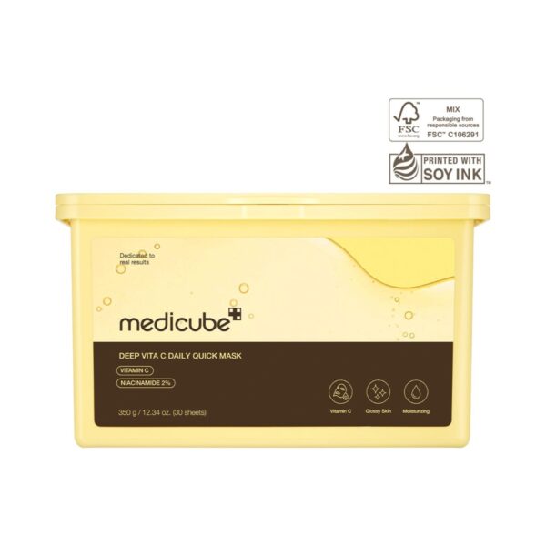 Шийт маски Medicube Deep Vita C Daily Quick Mask, 30 бр.