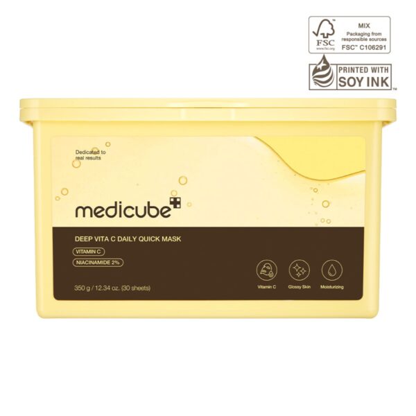 Шийт маски Medicube Deep Vita C Daily Quick Mask, 30 бр.