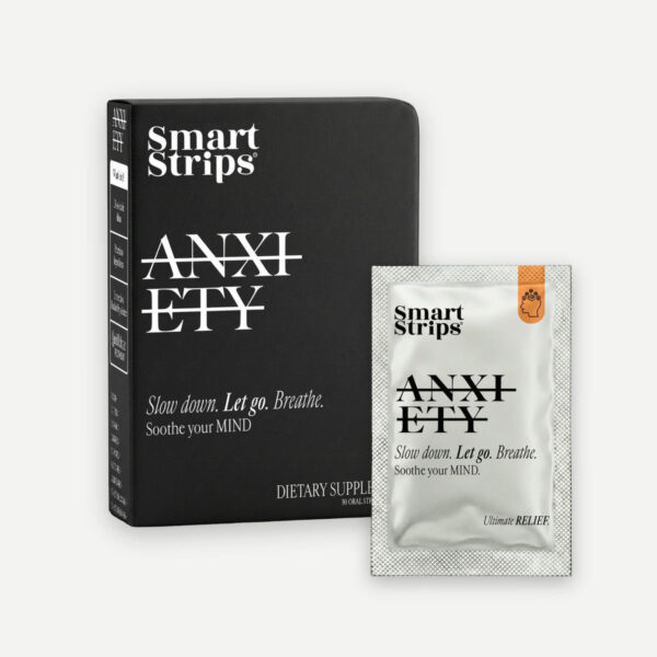 Хранителна добавка Smart Strips Anxiety – лентички за спокойствие и баланс, 30 бр.