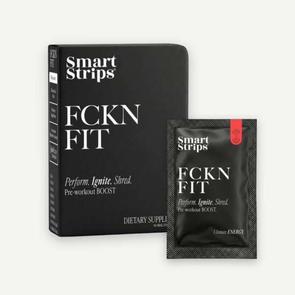 Хранителна добавка Smart Strips Fckn Fit – лентички за енергия по време на тренировка, 30 бр.