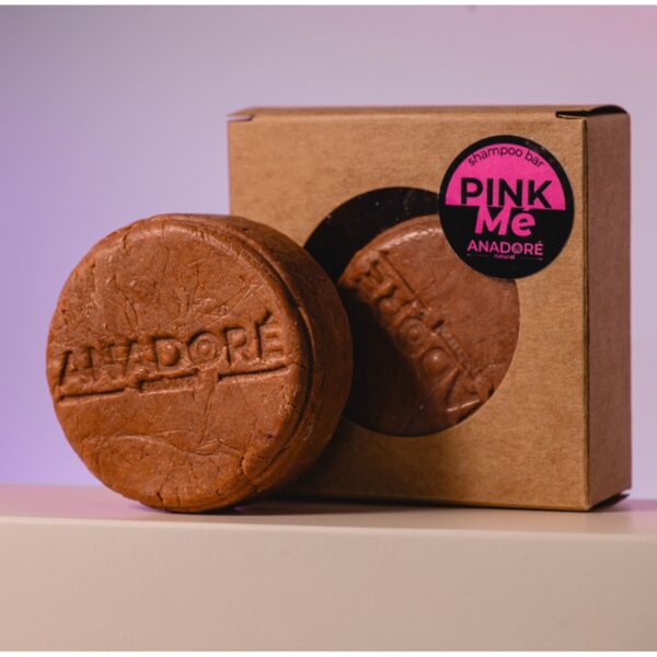 Твърд шампоан за розова и боядисана коса ANADORÉ Natural Pink Me 100 g