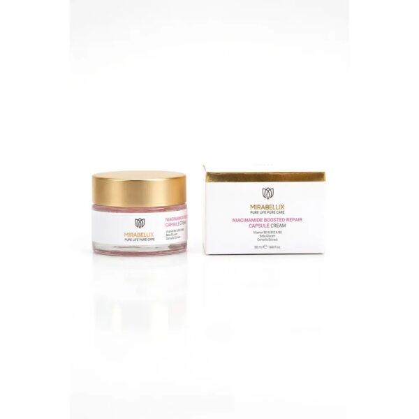 Възстановяващ капсулен крем с ниацинамид Mirabellix, 50 ml