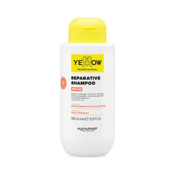 Възстановяващ шампоан с бадемов протеин и какао Alfaparf Yellow Repair Shampoo 500 ml