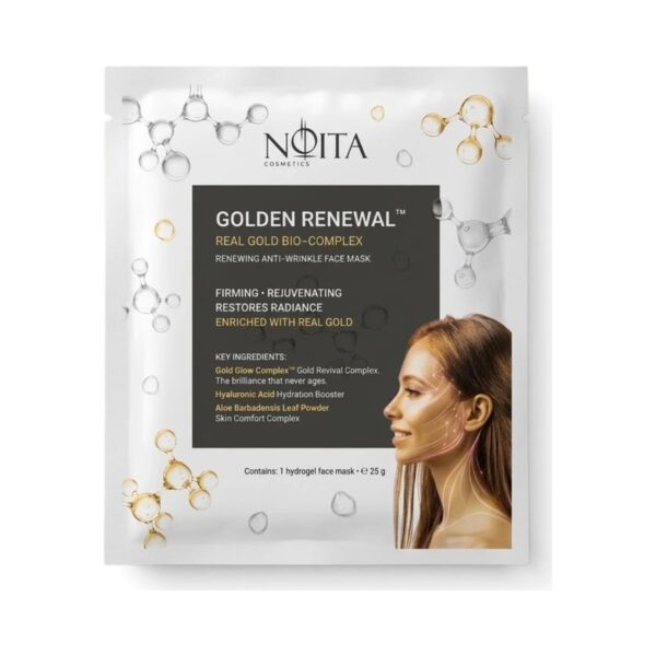Златна хидрогелна маска за лице Noita Golden Renewal, 25 g